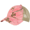 Port Authority Realtree Xtra Pink/Tan Unstructured Camouflage Mesh Back Cap