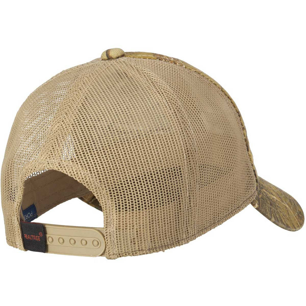 Port Authority Realtree Xtra/Tan Unstructured Camouflage Mesh Back Cap