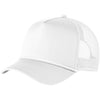 Port Authority White 5-Panel Snapback Cap