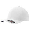 Port Authority White Flexfit One Ten Cool & Dry Mini Pique Cap