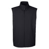 Core 365 Men's Black Cruise Two-Layer Fleece Bonded Soft Shell Vest
