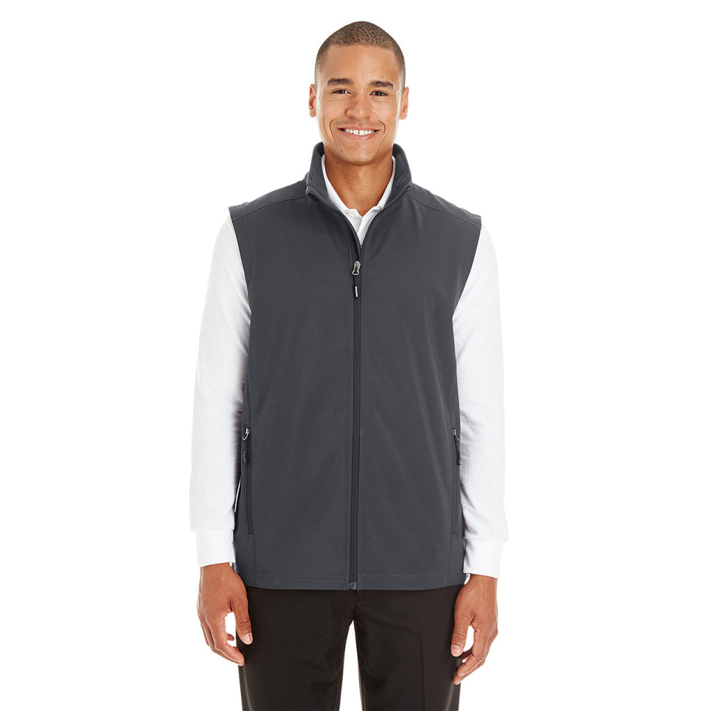 Core 365 Men's Carbon Cruise Two-Layer Fleece Bonded Soft Shell Vest