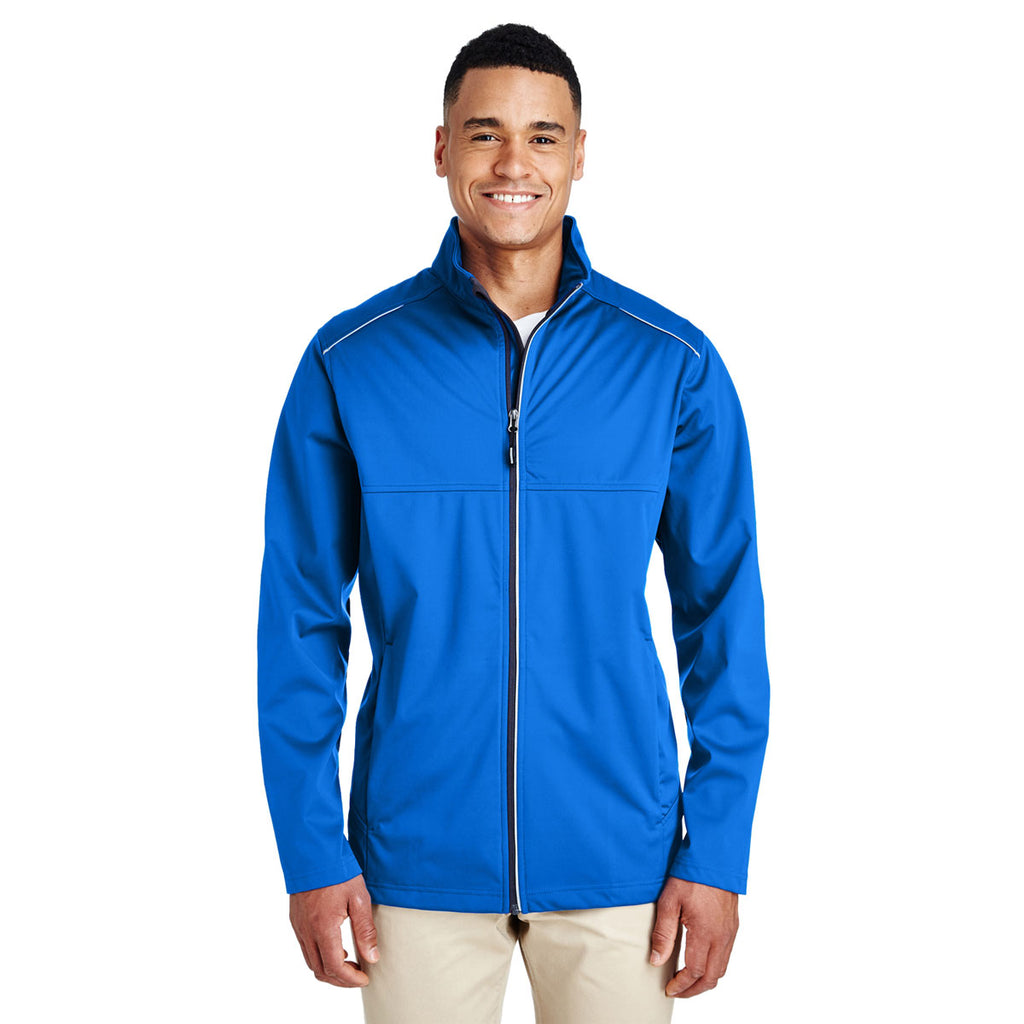 Core 365 Men's True Royal Techno Lite Three-Layer Knit Tech Shell