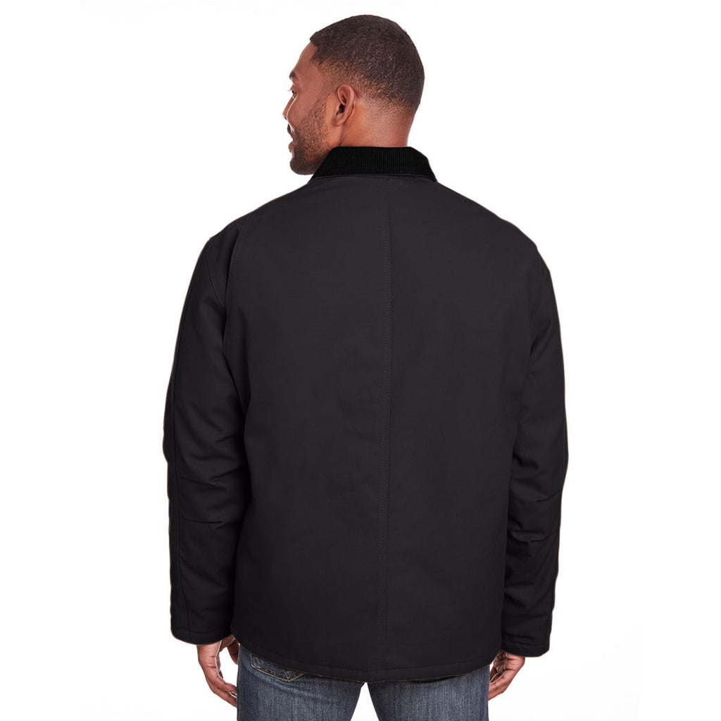 Berne Men's Black Heritage Cotton Duck Chore Jacket