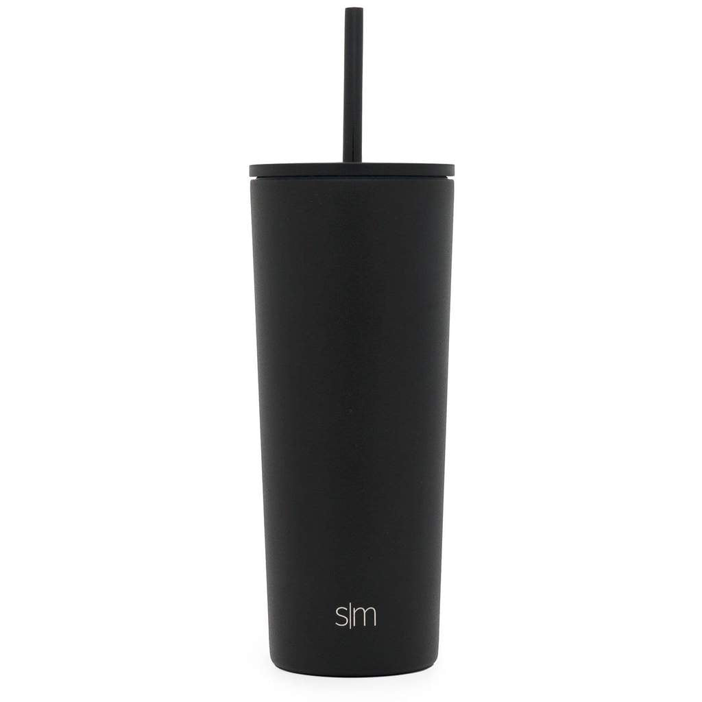 MerchPerks Simple Modern Midnight Black Classic Tumbler - 24oz