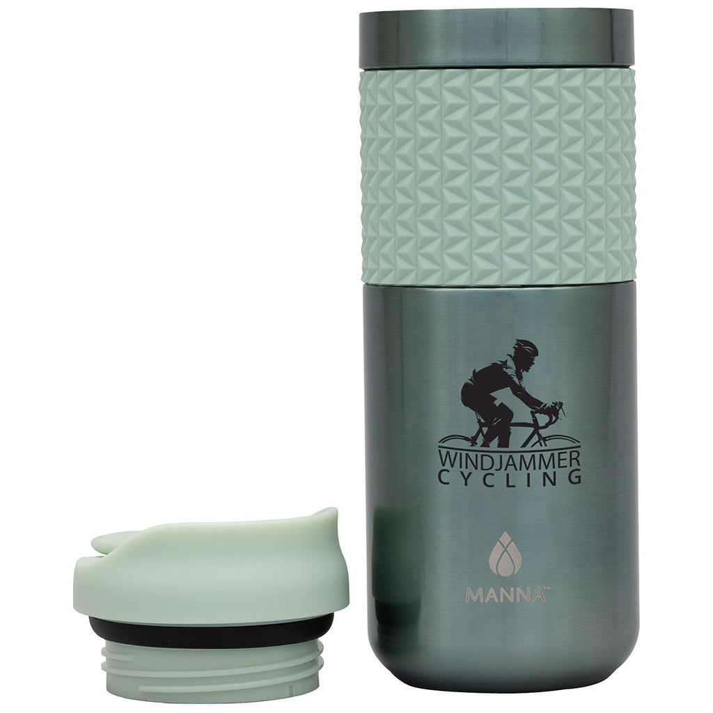 Manna Teal Mocha Grip 16 oz. Stainless Steel Tumbler