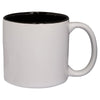 Jetline White-Black 14 oz. Glossy Jamocha Ceramic Mug