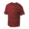 BAW Men's Maroon Xtreme Tek Digital Camo Short Sleeve Shirt