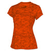 BAW Women's Orange Xtreme Tek Digital Camo Short Sleeve Shirt