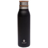 Manna Black Ascend 18 oz. Stainless Steel Water Bottle with Acacia Lid