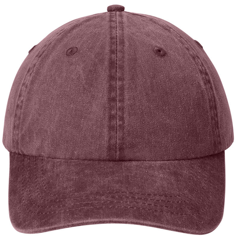 Port & Company Maroon Pigment Dyed Cap
