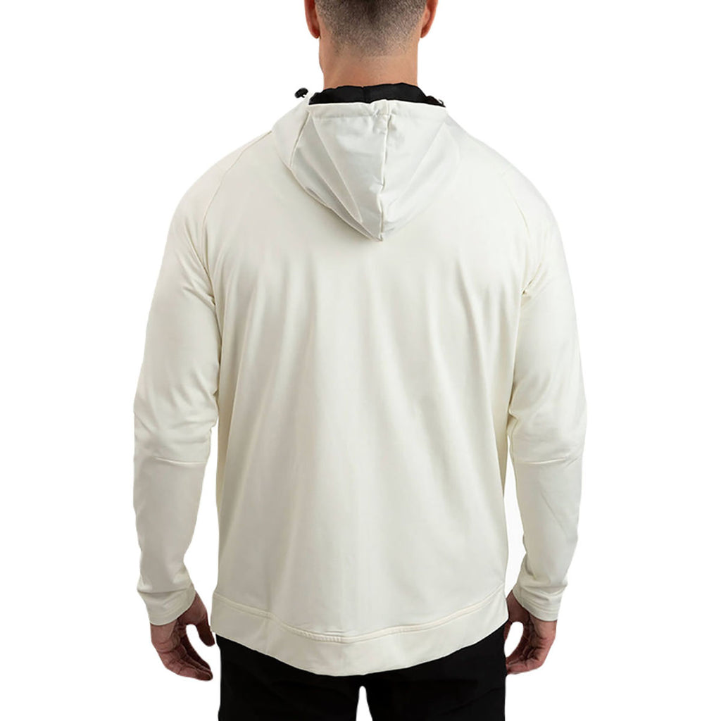 UNRL Unisex Ivory Cross-Up Hoodie