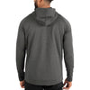 UNRL Unisex Heather Charcoal Cross-Up Hoodie