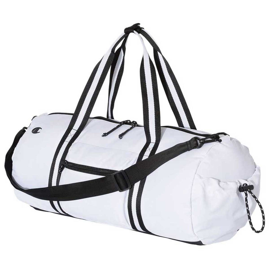 Champion White 44L Branded Duffel Bag
