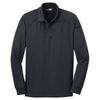 CornerStone Men's Charcoal Select Long Sleeve Snag-Proof Tactical Polo
