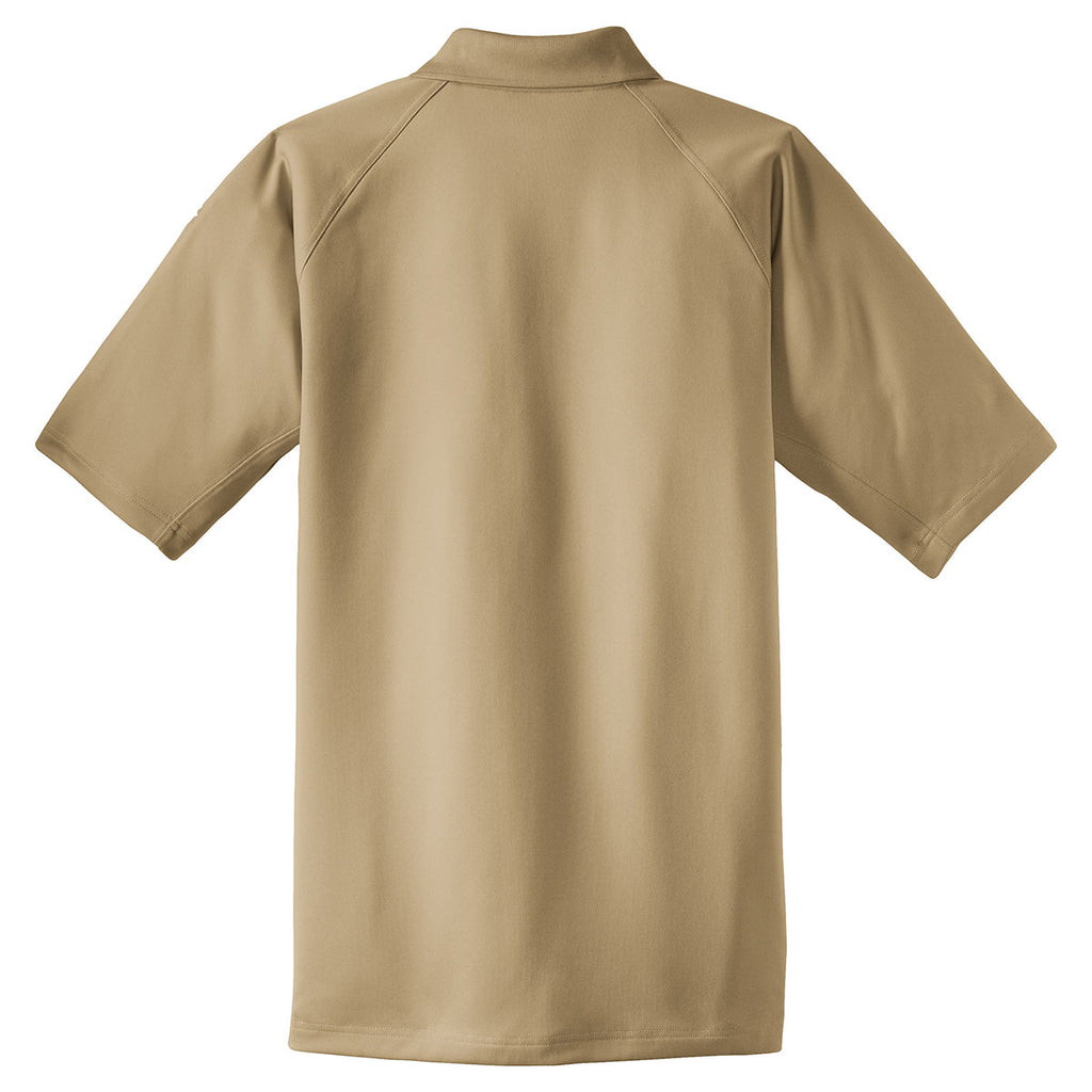 CornerStone Men's Tan Select Snag-Proof Tactical Polo