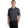 CornerStone Men's Charcoal/ Light Grey Select Snag-Proof Tipped Pocket Polo
