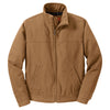 CornerStone Men's Duck Brown Washed Duck Cloth Flannel-Lined Work Jacket