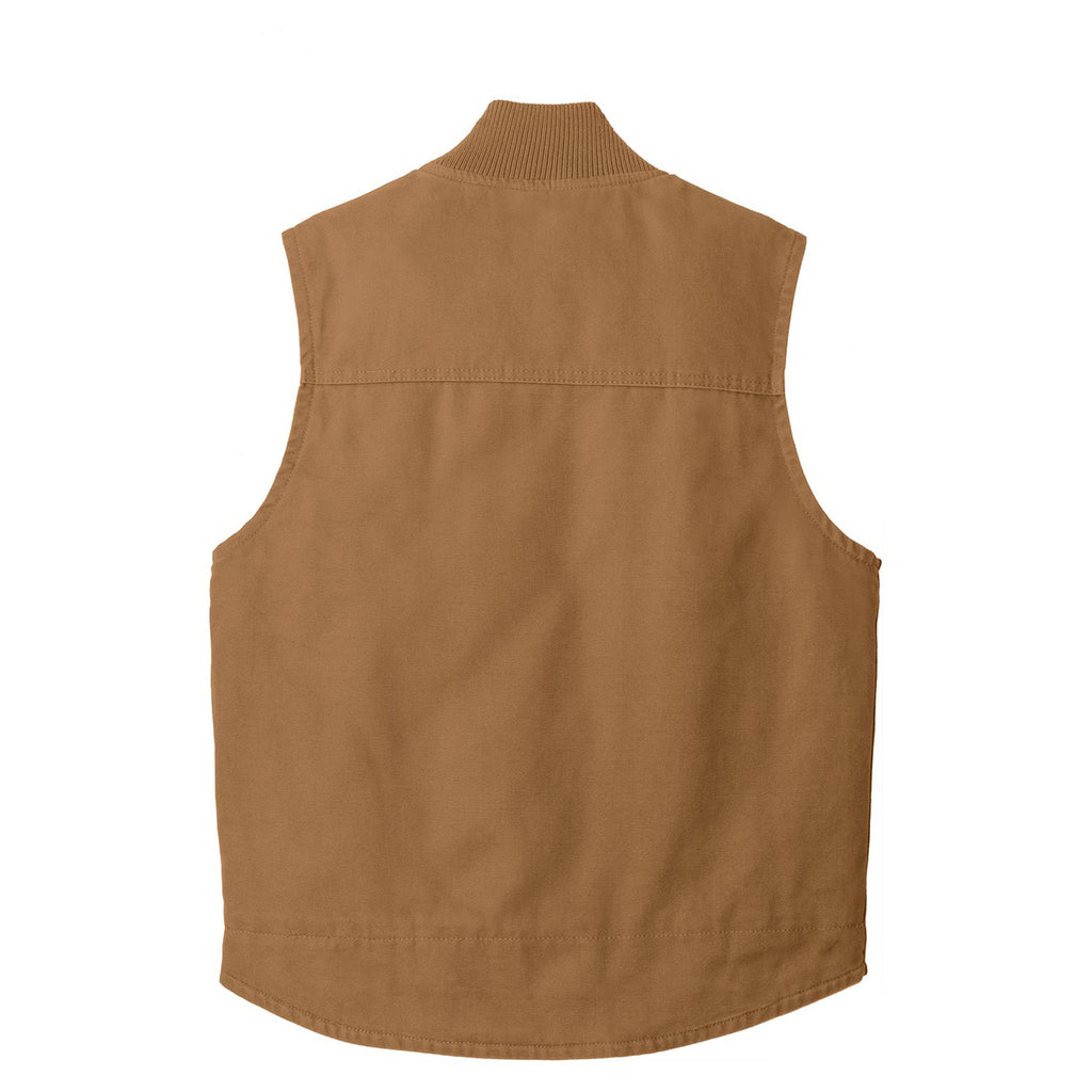 CornerStone Men's Duck Brown Washed Duck Cloth Vest