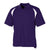 BAW Men's Purple/White Colorblock Polo