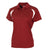 BAW Women's Red/White Colorblock Polo