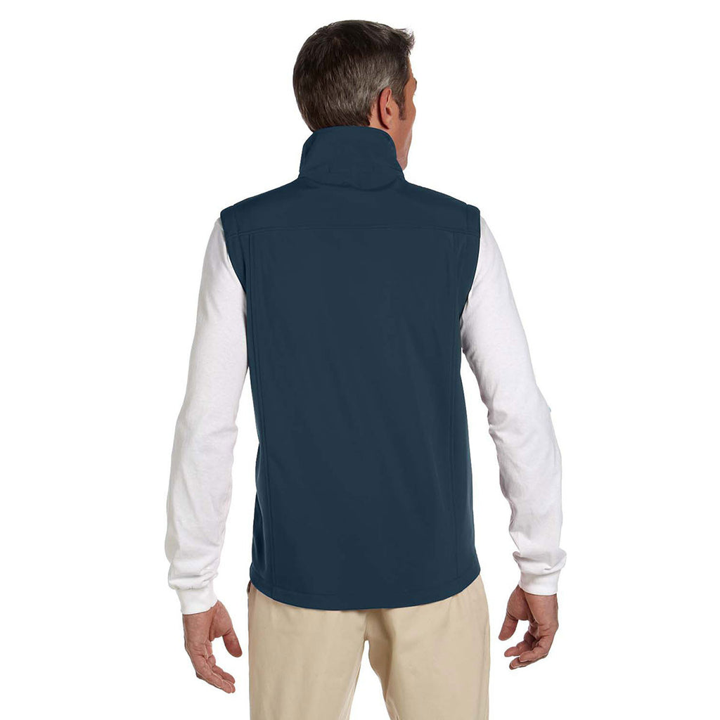 Devon & Jones Men's Navy Soft Shell Vest