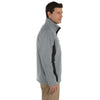 Devon & Jones Men's Charcoal/Dark Charcoal Soft Shell Colorblock Jacket