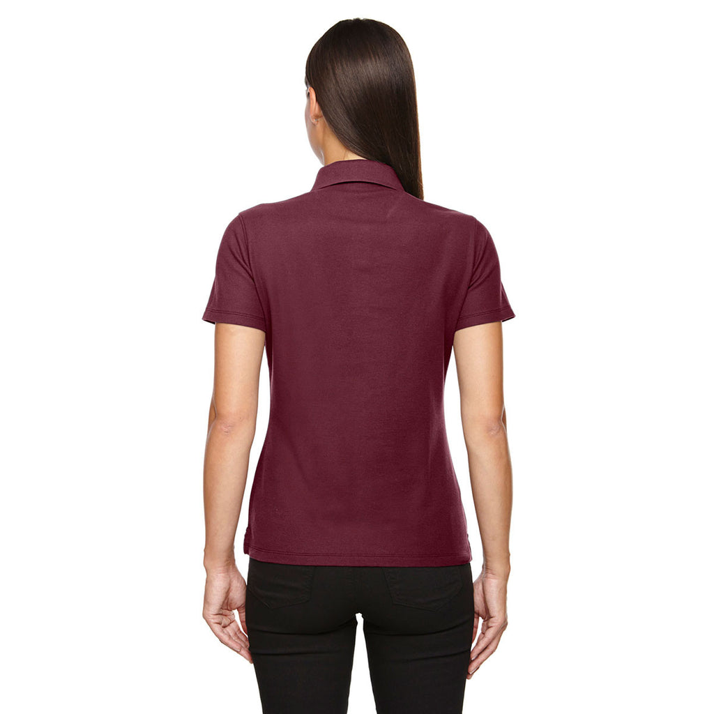 Devon & Jones Women's Burgundy Drytec 20 Performance Polo