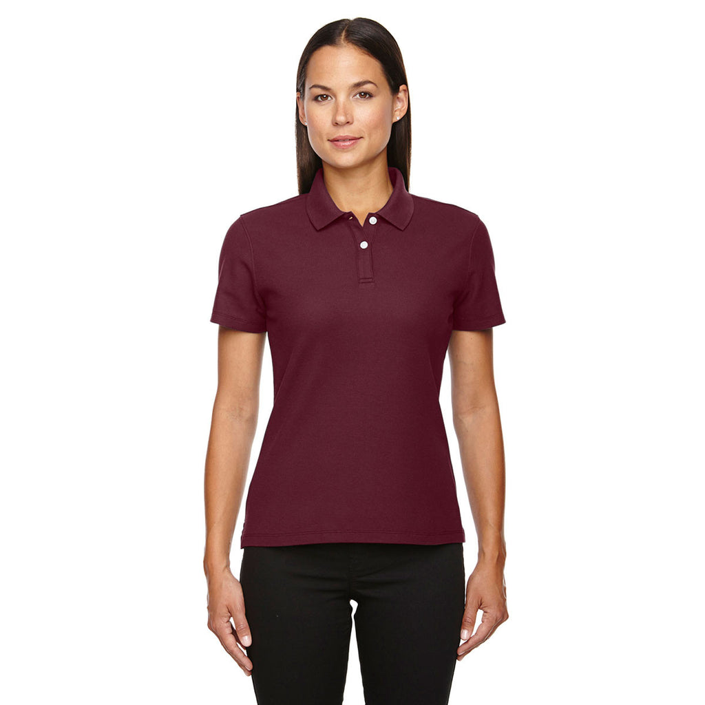 Devon & Jones Women's Burgundy Drytec 20 Performance Polo