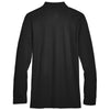 Devon & Jones Men's Black CrownLux Performance Plaited Long Sleeve Polo