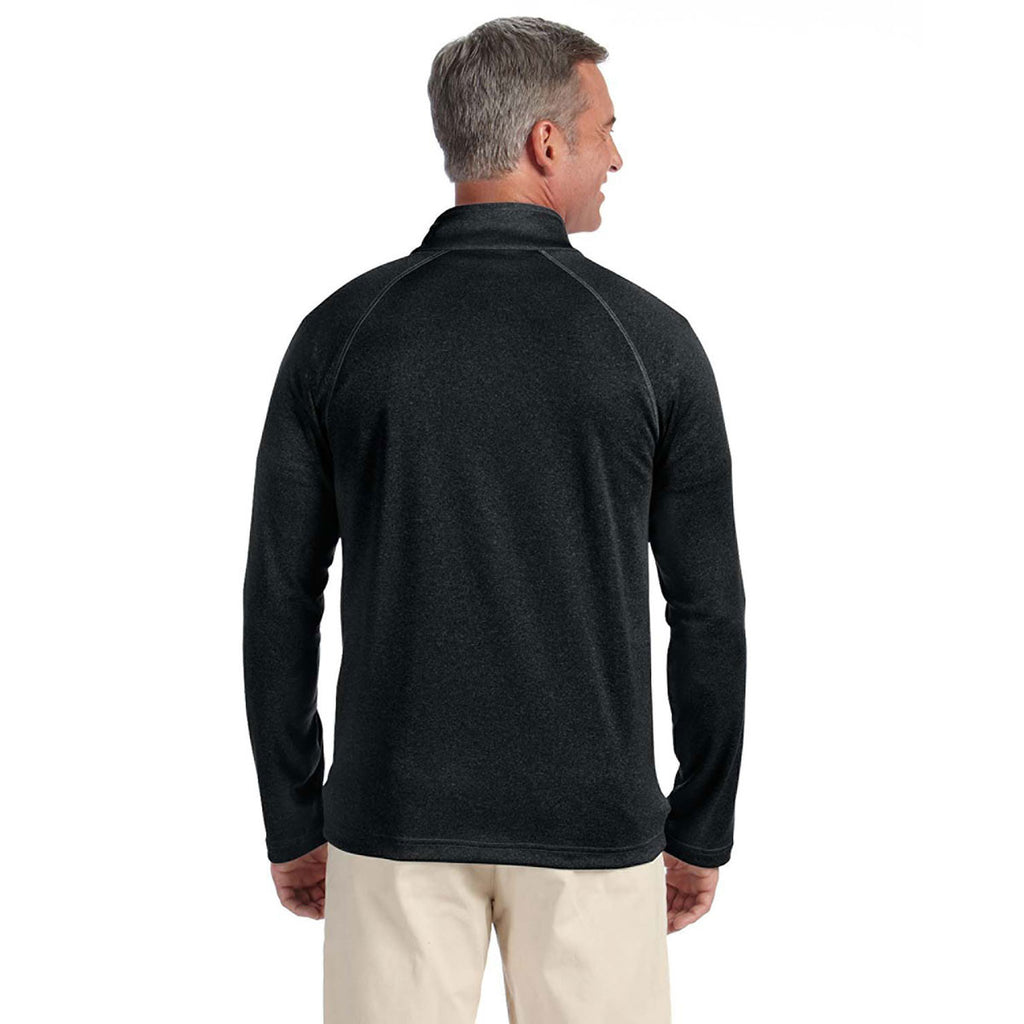 Devon & Jones Men's Black Stretch Tech-Shell Compass Full-Zip