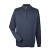Devon & Jones Men's Navy/Graphite Manchester Fully-Fashioned Quarter-zip Sweater