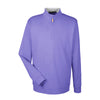 Devon & Jones Men's Grey Purple/Grey Heather/Grey Purple Drytec 20 Performance Quarter-zip