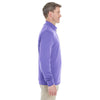 Devon & Jones Men's Grey Purple/Grey Heather/Grey Purple Drytec 20 Performance Quarter-zip