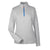 Devon & Jones Women's Grey Heather/Grey Heather/French Blue Drytec 20 Performance Quarter-zip