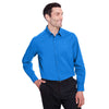 Devon & Jones Men's French Blue CrownLux Performance Stretch Shirt