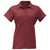 BAW Women's Maroon Solid Spandex Polo