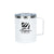 Perfect Line White 11 oz Double Wall Stainless Steel Vacuum Coffee Cup
