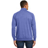 District Men's Heathered Deep Royal Lightweight Fleece Quarter-Zip