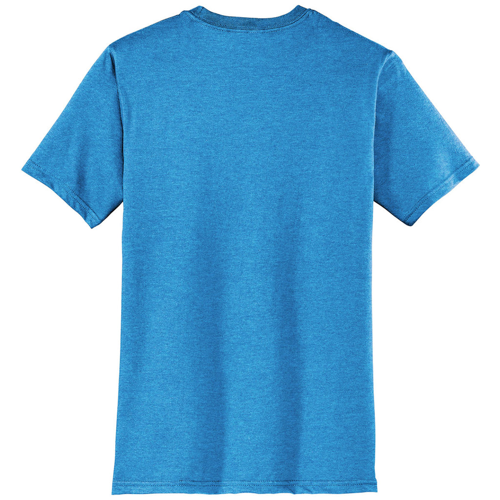 District Men's Heathered Bright Turquoise Very Important Tee