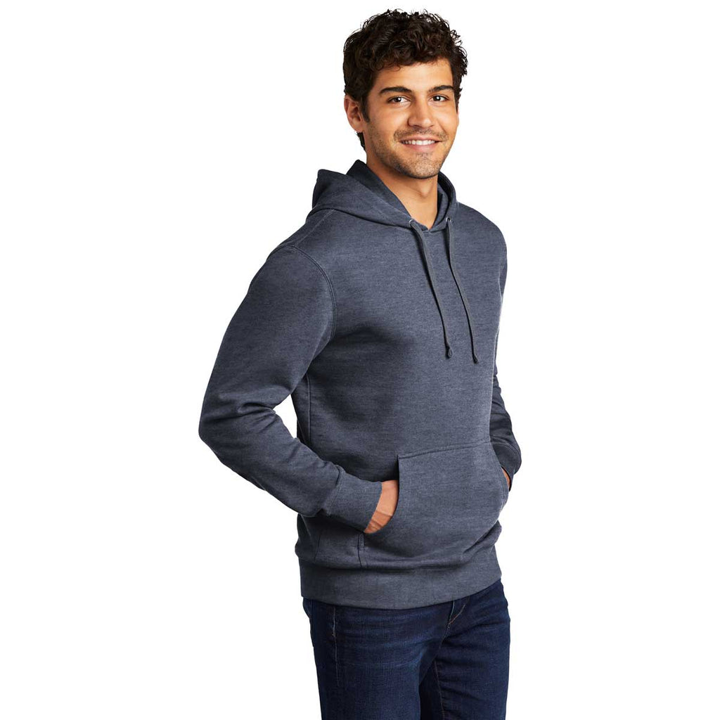 District Men's Heathered Navy V.I.T. Fleece Hoodie