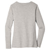 District Women's Light Heather Grey Very Important Tee Long Sleeve V-Neck
