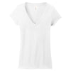 District Women's White Very Important Tee Deep V-Neck