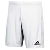 adidas Men's White/Black Team 19 Knit Shorts