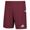 adidas Men's Collegiate Burgundy/White Team 19 Knit Shorts