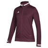 adidas Women's Maroon/White Team 19 Track Jacket