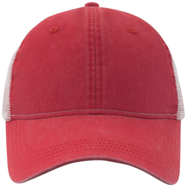 Ahead Red/White Mesh Solana Cap