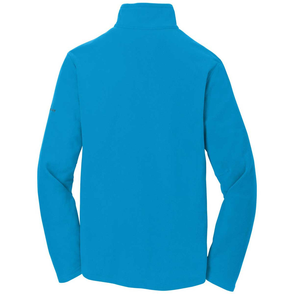Eddie Bauer Men's Peak Blue Half Zip Microfleece Jacket