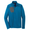 Eddie Bauer Men's Ascent Blue Half Zip Performance Fleece Jacket