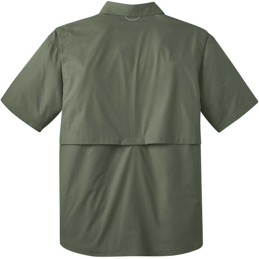 Eddie Bauer Men's Seagrass Green S/S Fishing Shirt